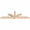 Ekena Millwork Redmond Smooth Timber Gable Bracket, Douglas Fir, 108"W x 36"H x 5 1/2"D x 5 1/2"F, 8/12 Pitch GBW108X36X0606RED00SDF - alternate 2